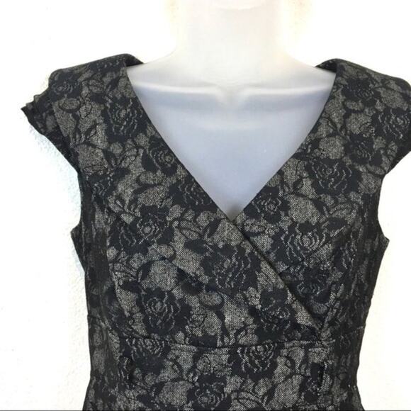 Alex Marie Floral Lace Overlay Retro Dress sz 4 - Picture 3 of 8